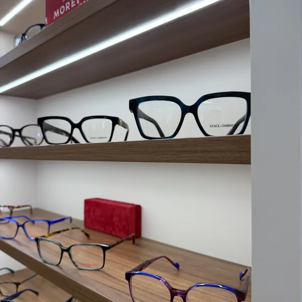 Morel frames on the display shelves